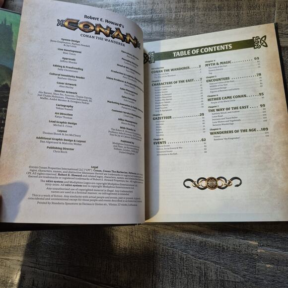 Modiphius Robert E Howard Conan Conan the Wanderer RPG Sourcebook 2d20 Hardcover - Picture 3 of 16